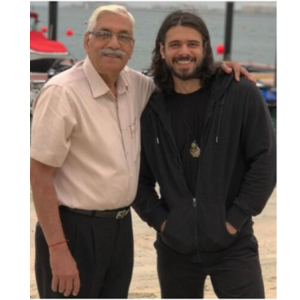 Rajat Kaul with his Father